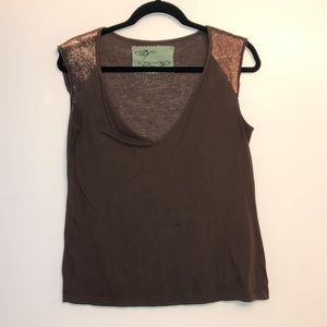 Foxy Wear Brown Sleeveless Top